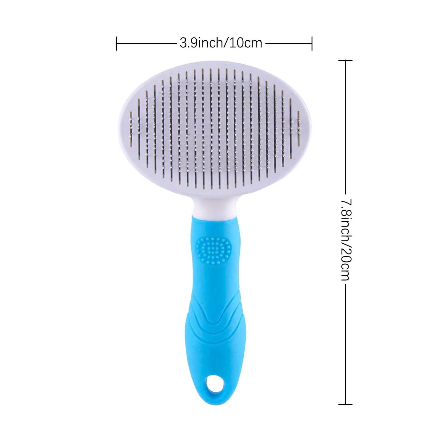 Cat Grooming Brush, Self Cleaning Slicker Brushes for Dogs Cats Pet Grooming Brush Tool Gently Removes Loose Undercoat, Mats Tangled Hair Slicker Brush for Pet Massage-Self Cleaning