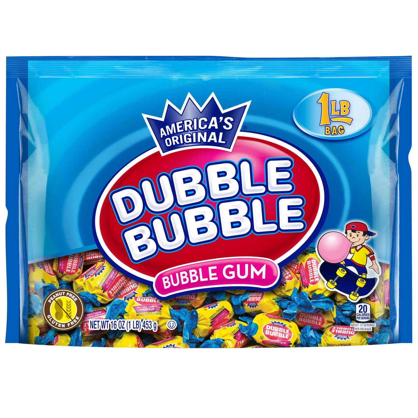 Dubble Bubble Twist Bubble Gum, 16 Oz