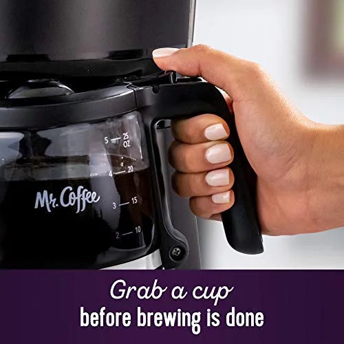 Mr. Coffee® 5-Cup Mini Brew Switch Coffee Maker, Black