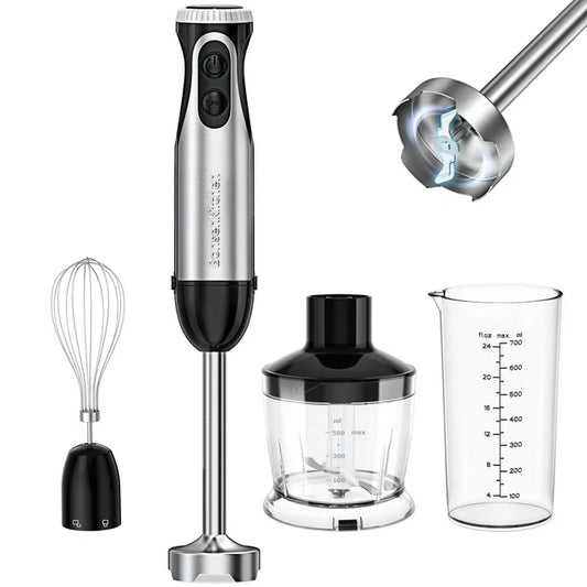 Bonsenkitchen Immersion Blender Handheld, Stainless Steel Hand Stick Blender, 20-Speed Hand Blender, Free Warranty