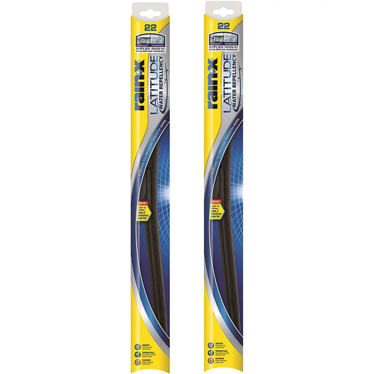 Rain-x Latitude Water Repellency Wiper Blade, 22" 2 Pack - 810165