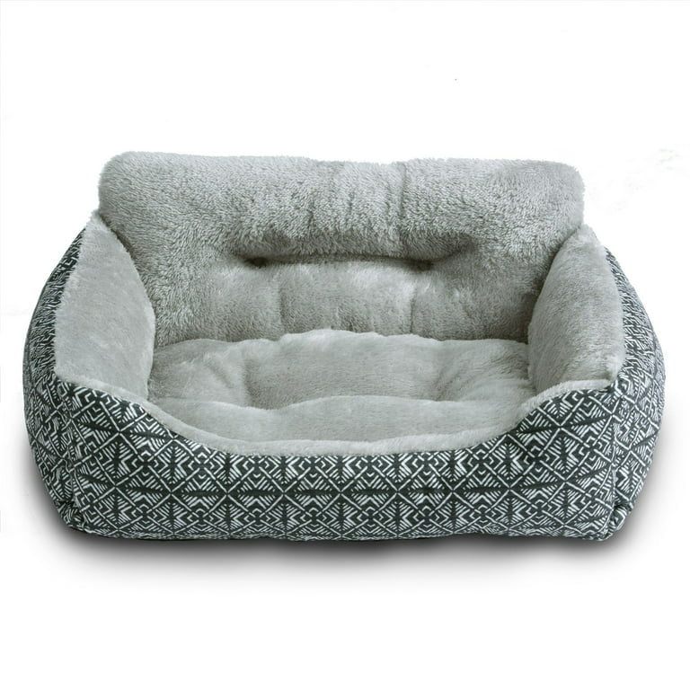 Life Lounger Pet Bed, Small, Black, 21” x 17”