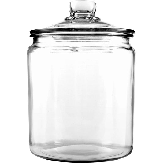 Glass 1/2 Gallon Glass Heritage Hill Jar with Lid, 2 Piece