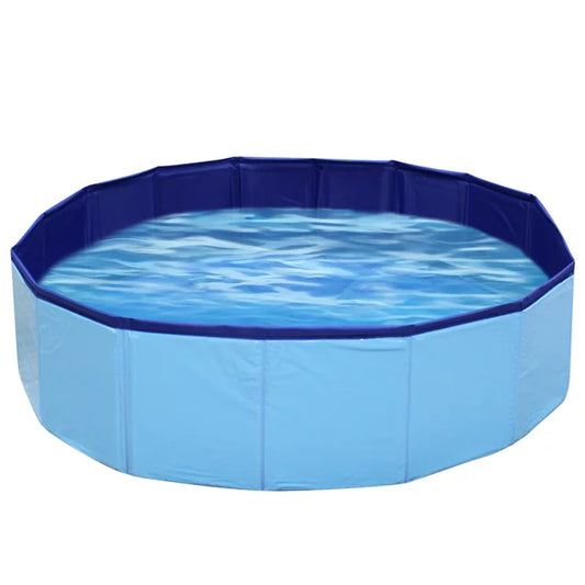 Collapsible Kiddie Pool Hard Plastic Dog Pool - 32" Ball Pit for Kids Foldable Swimming Pool Tub Durable Pool for Puppy, Toddler Outdoor Water Game for Backyard, Round