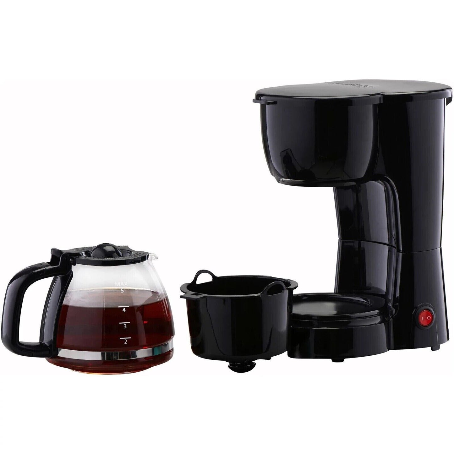 Black 5 Cup Drip Coffee Maker