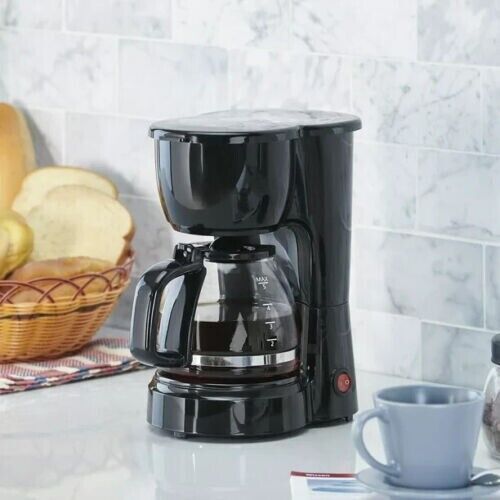 Black 5 Cup Drip Coffee Maker